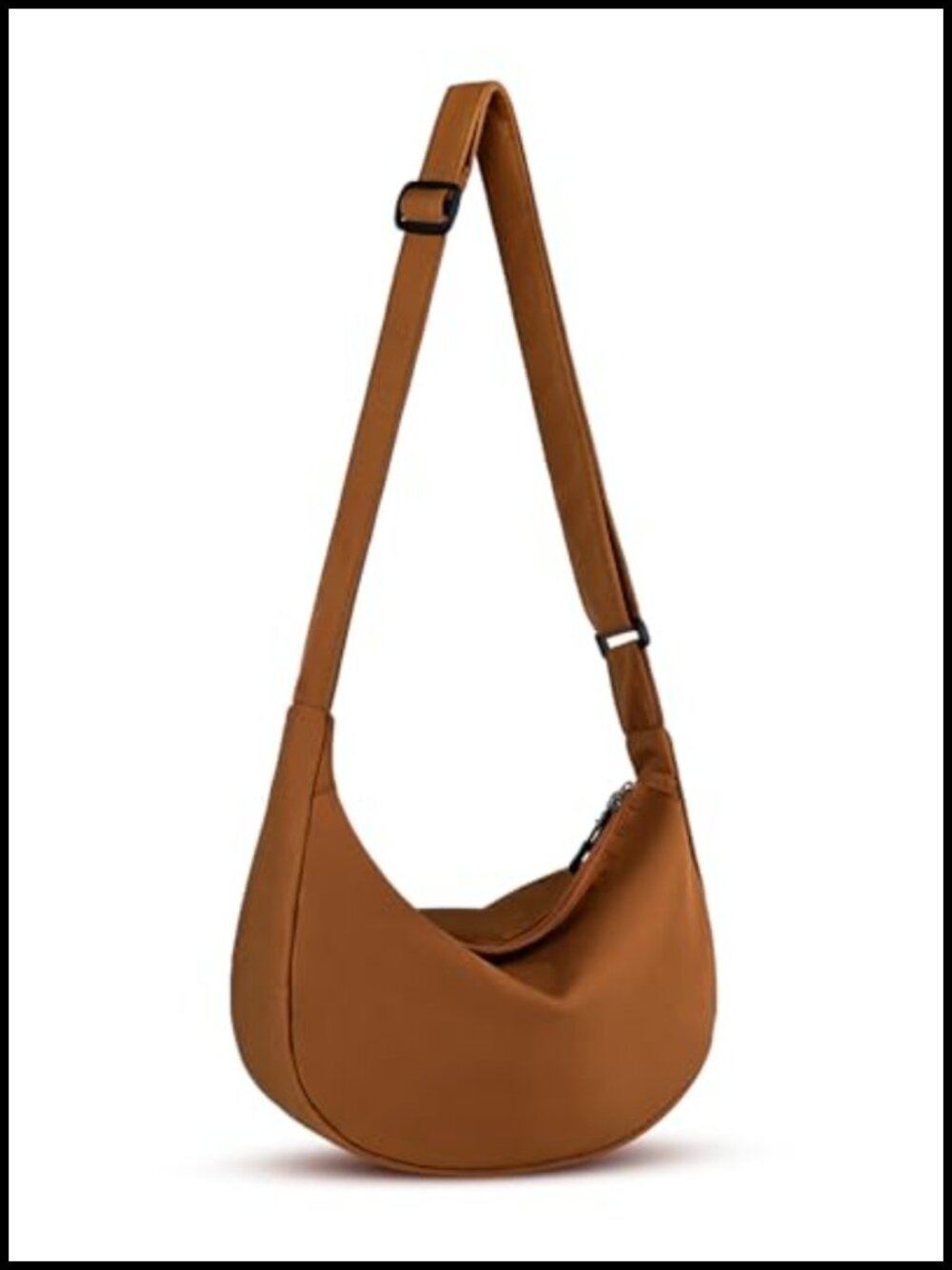 Nylon Crossbody Crescent Bag Adjustable Strap Waterproof